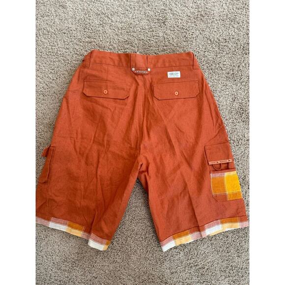 Hiphop Nation Other - VINTAGE 90s | Platinum Hip Hop History Linen Baggy Shorts sz W36-40 XXL
